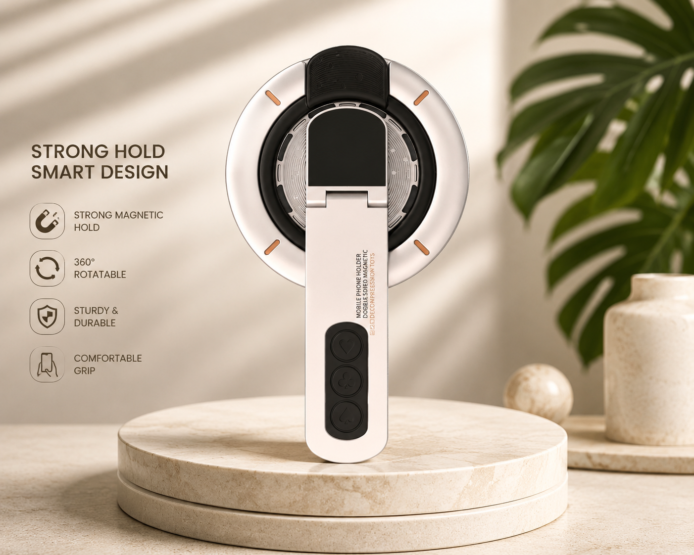 Double sided magnetic phone holder(Original) – Universal  for All Smartphones