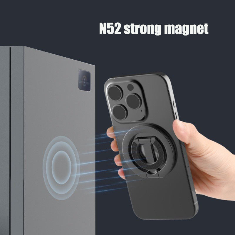 Double side magnetic mobile holder compatible with MagSafe and universal smartphones