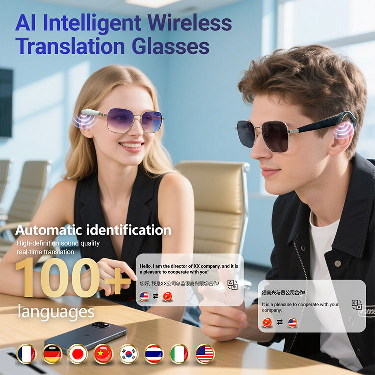 GY200 Smart AI Glasses - Bluetooth 5.4 Waterproof Sunglasses