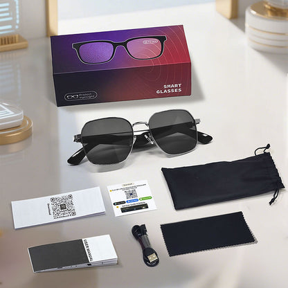 GY200 Smart AI Glasses - Bluetooth 5.4 Waterproof Sunglasses
