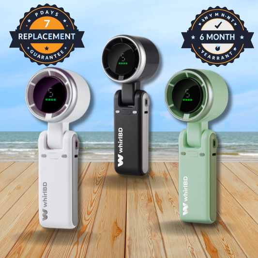 Portable Mini Turbo Fan 1800mAh | High Speed Handheld Fan Bangladesh