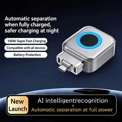 140W Type-C Auto Cut-Off Charging Protector | AI Smart Battery Protection Adapter