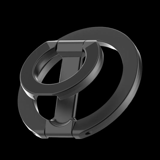 N52 strong magnetic double side ring holder attached to smartphone with 360 degree rotating stand