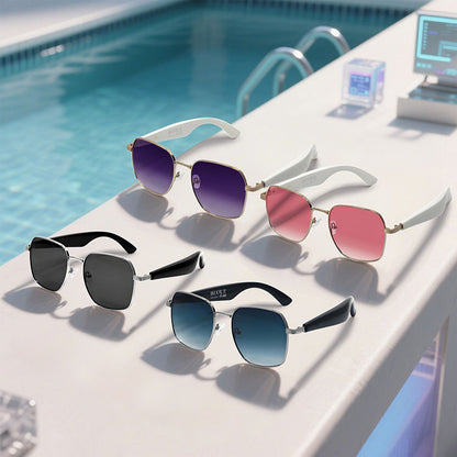 GY200 Smart AI Glasses - Bluetooth 5.4 Waterproof Sunglasses