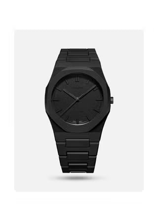Black Arabic dial quartz men's watch by WhirlBD, 3ATM waterproof wristwatch with sleek design and durable construction.